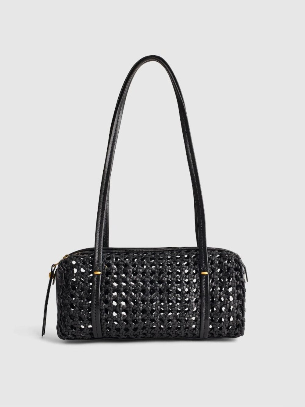 Madewell Brioche Mini Woven Bag Black